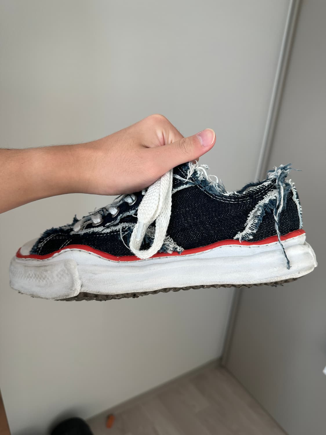 미하라 야스히로 x 나이젤 카본 로우 컷 스니커즈 원 워시 42/새상품  상품이미지8