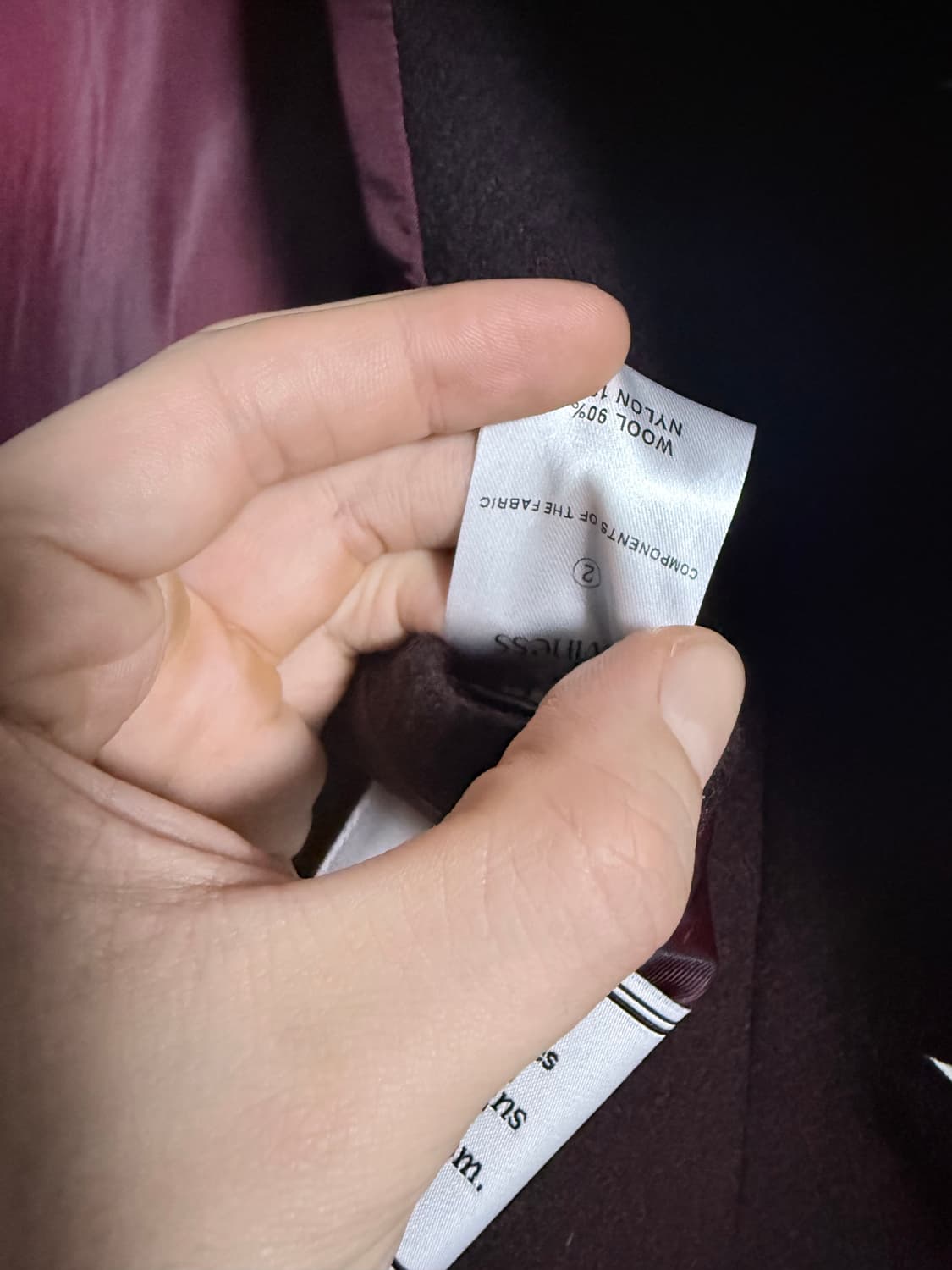 [미사용 새제품] 웨이비니스 맥코트 버건디 상품이미지5