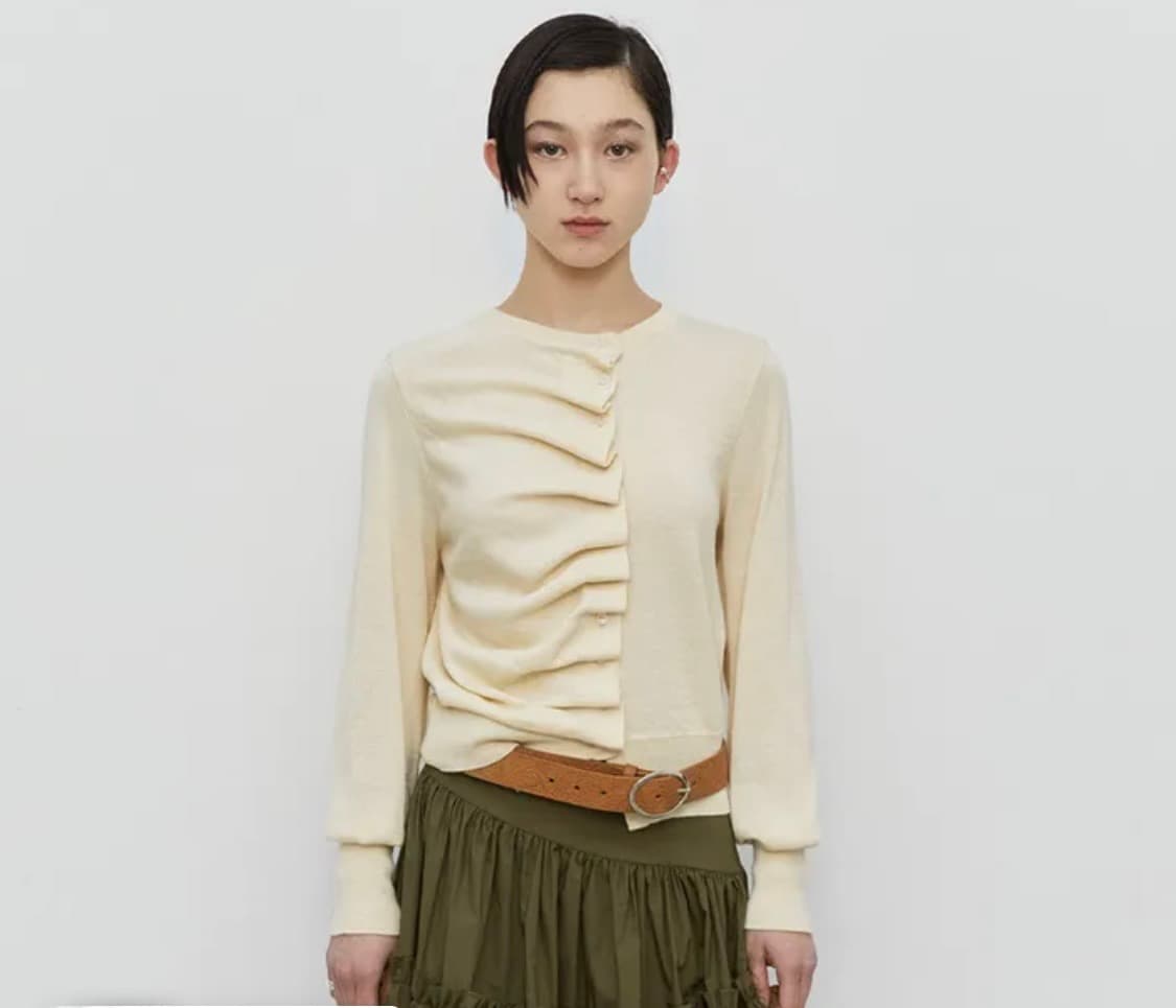 버뮬라 코튼 프릴 가디건 상품이미지1