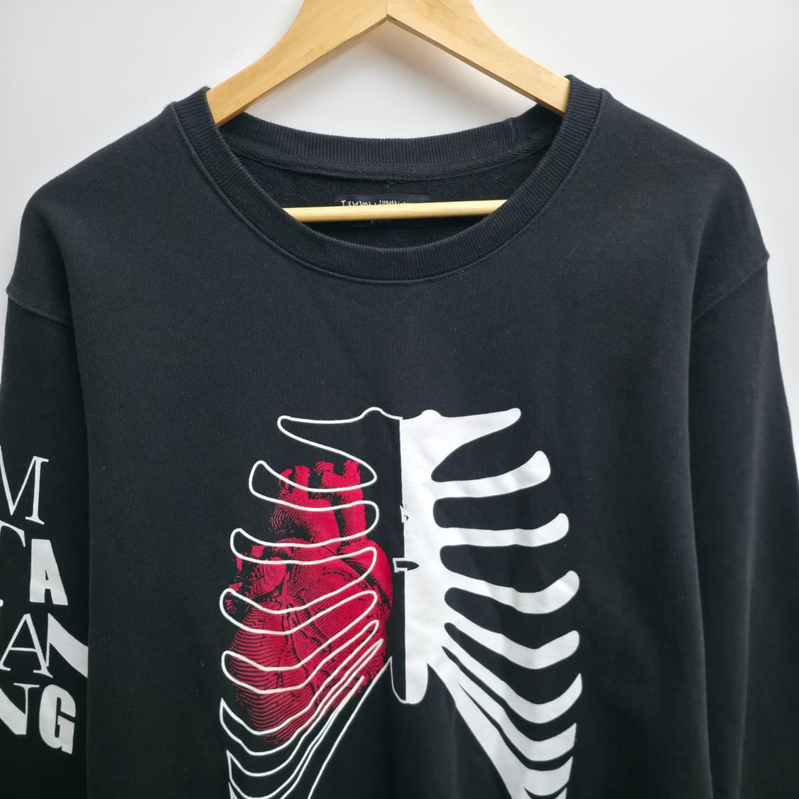 [XL] 아이엠낫어휴먼빙 블랙 맨투맨 상품이미지2