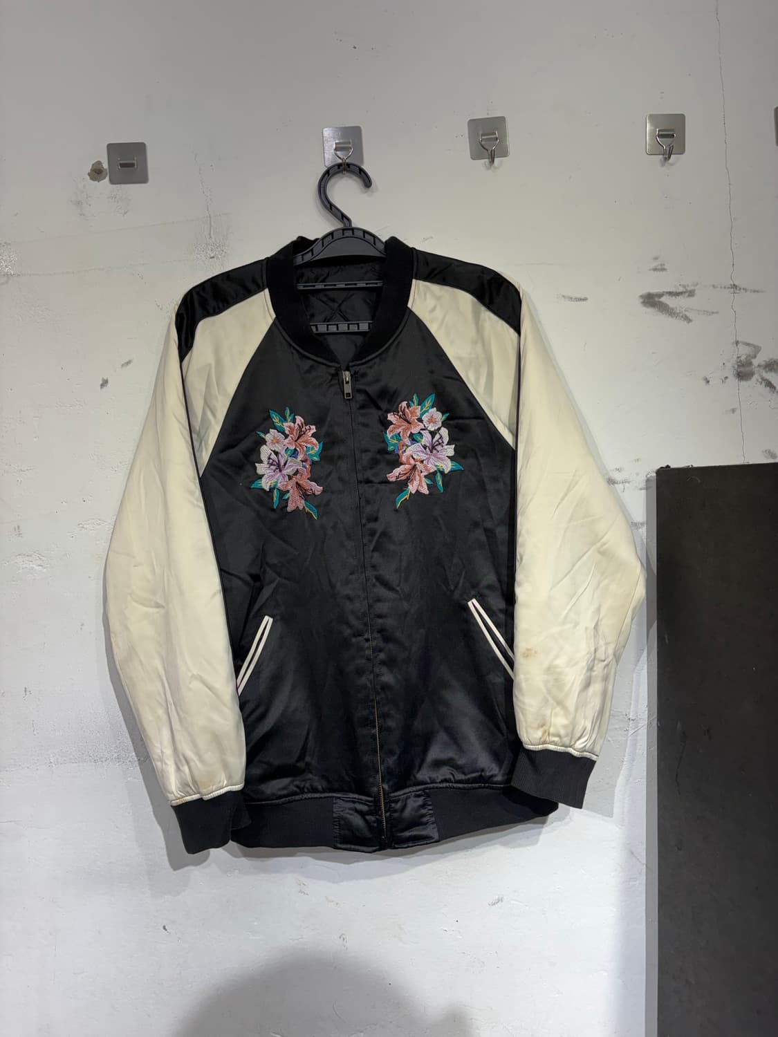 JPN 일본 빈티지 플라워 자수 스카잔 오리엔탈 스카쟌 상품이미지4