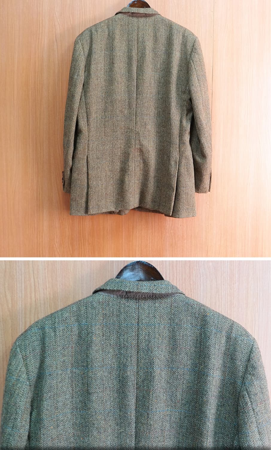 일본판 AVOM HOUSE 트위드&헤링본 헌팅자켓 L 상품이미지5