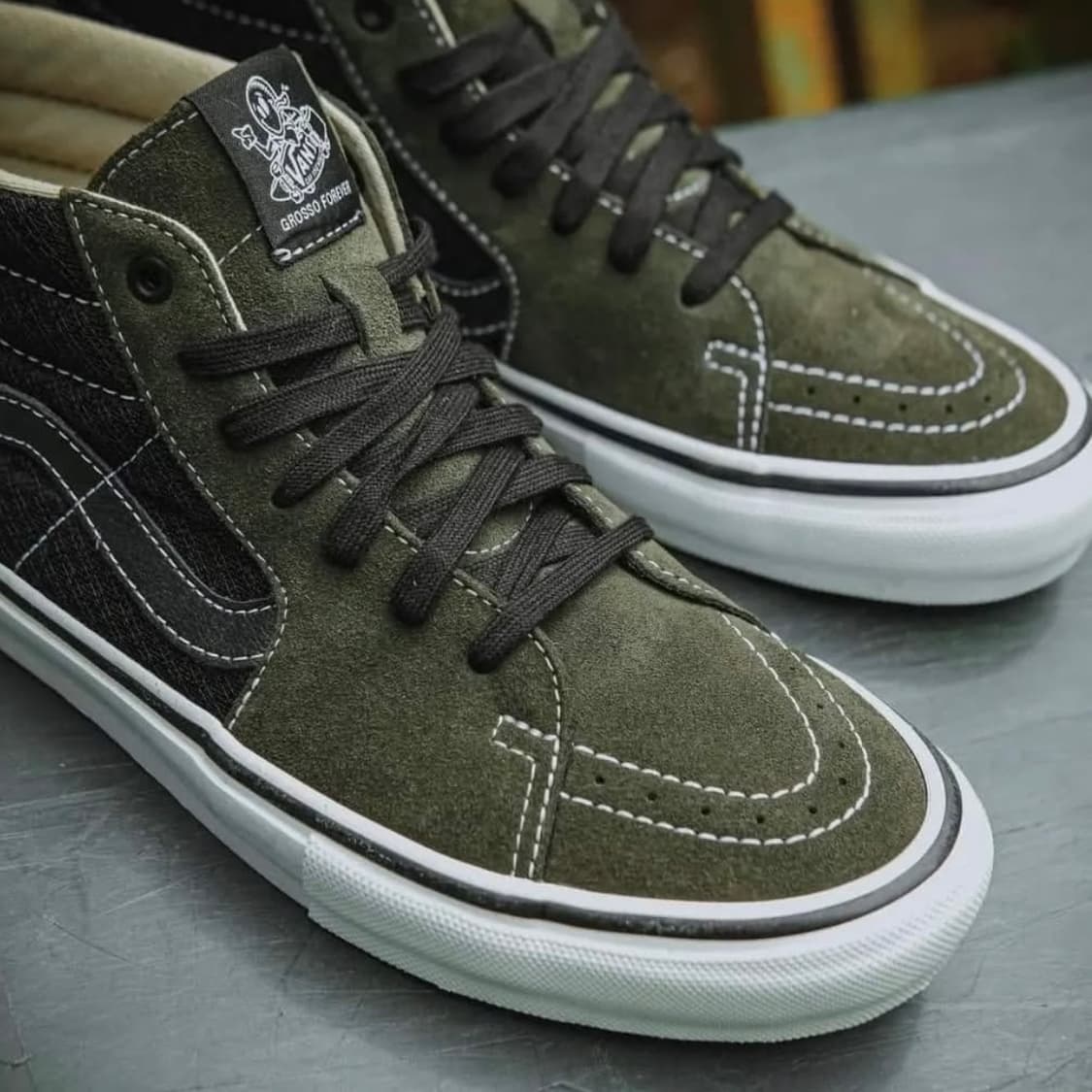 (290) 반스 스케이트 그로소 미드 포레스트 나이트 상품이미지9