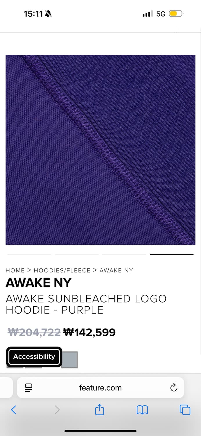 Awake NY 어웨이크 뉴욕 선블리치드 후디 상품이미지7