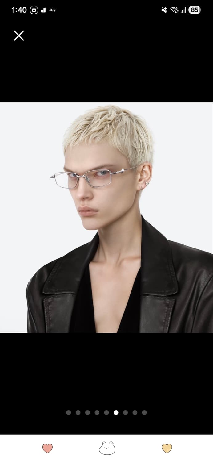 젠틀몬스터 SAGA 02 실버 안경테 새상품 상품이미지3