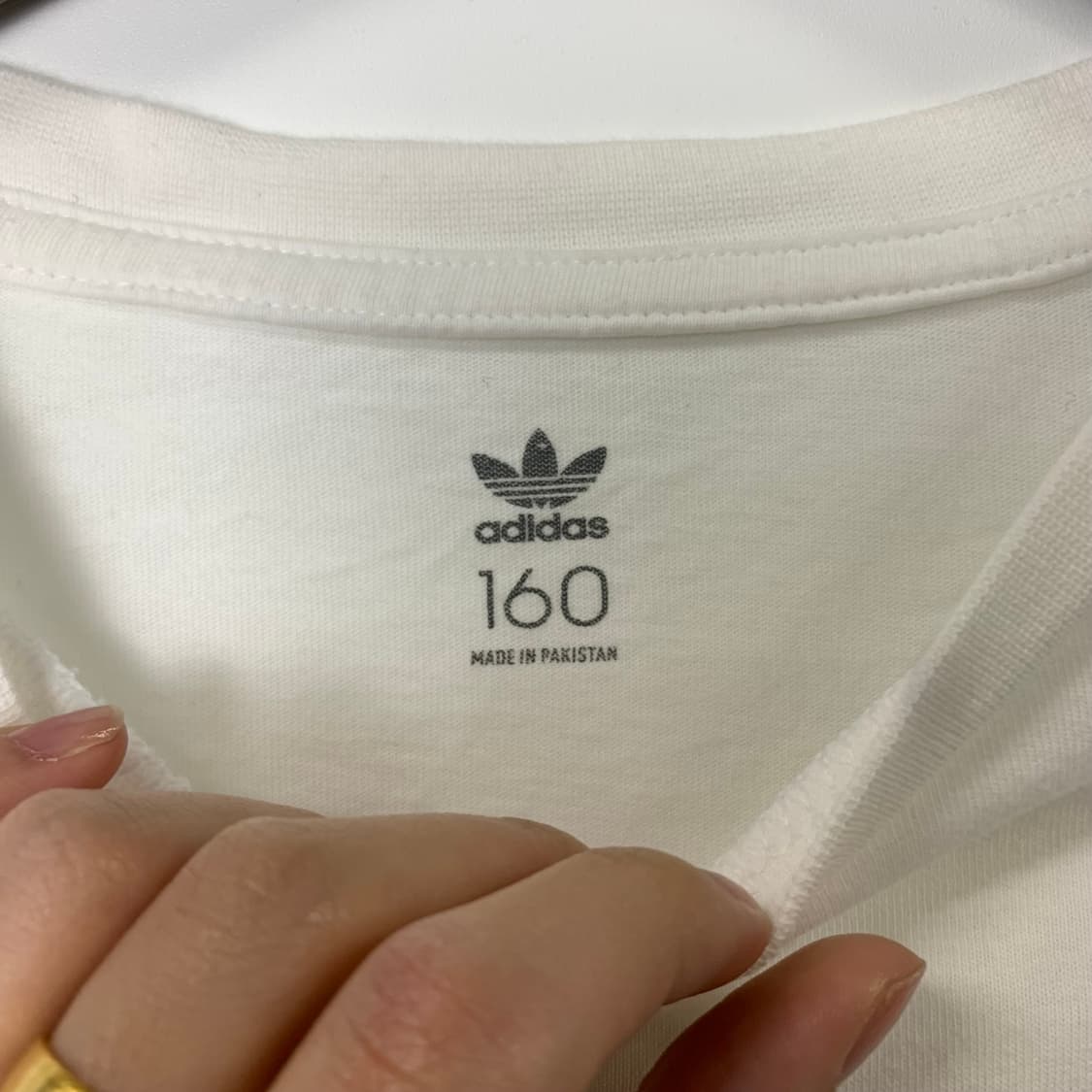 아디다스 화이트 사이드라인 롱슬리브 긴팔티 상품이미지5