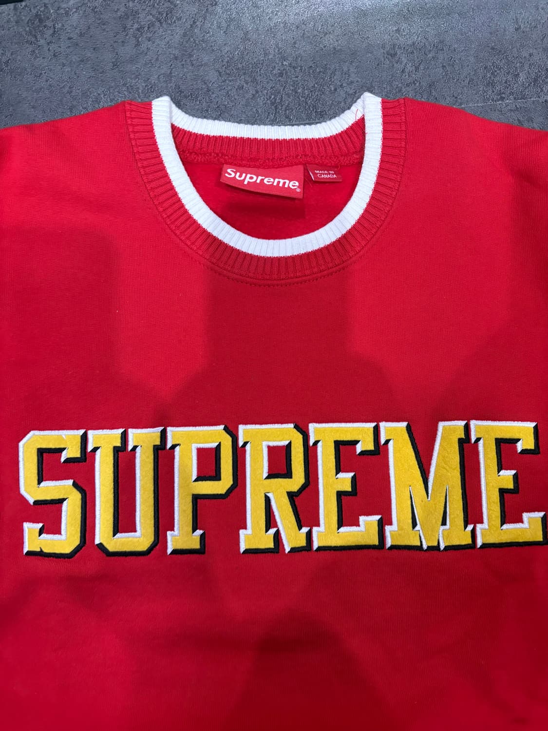 [M사이즈]슈프림 펠트 쉐도우 크루넥 17ss 상품이미지2