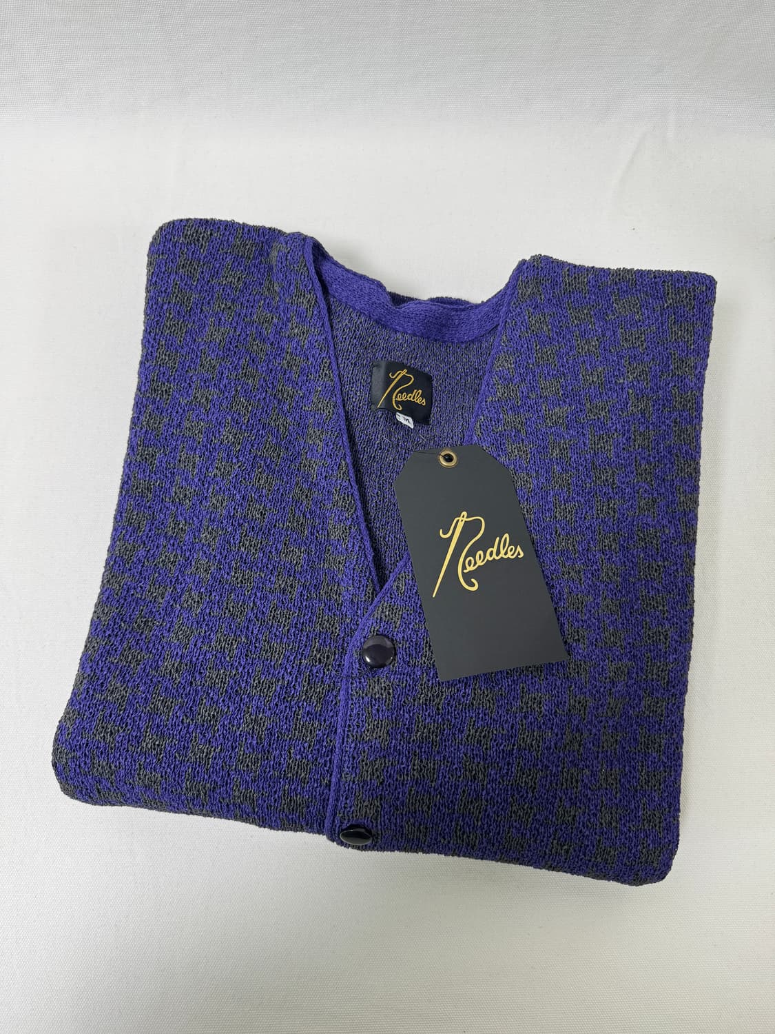 니들스 퍼플 패턴 가디건 M 상품이미지6