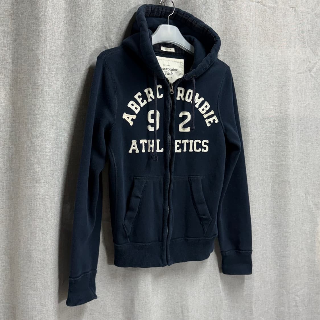 [M] 아베크롬비 네이비 기모 후드집업 상품이미지2
