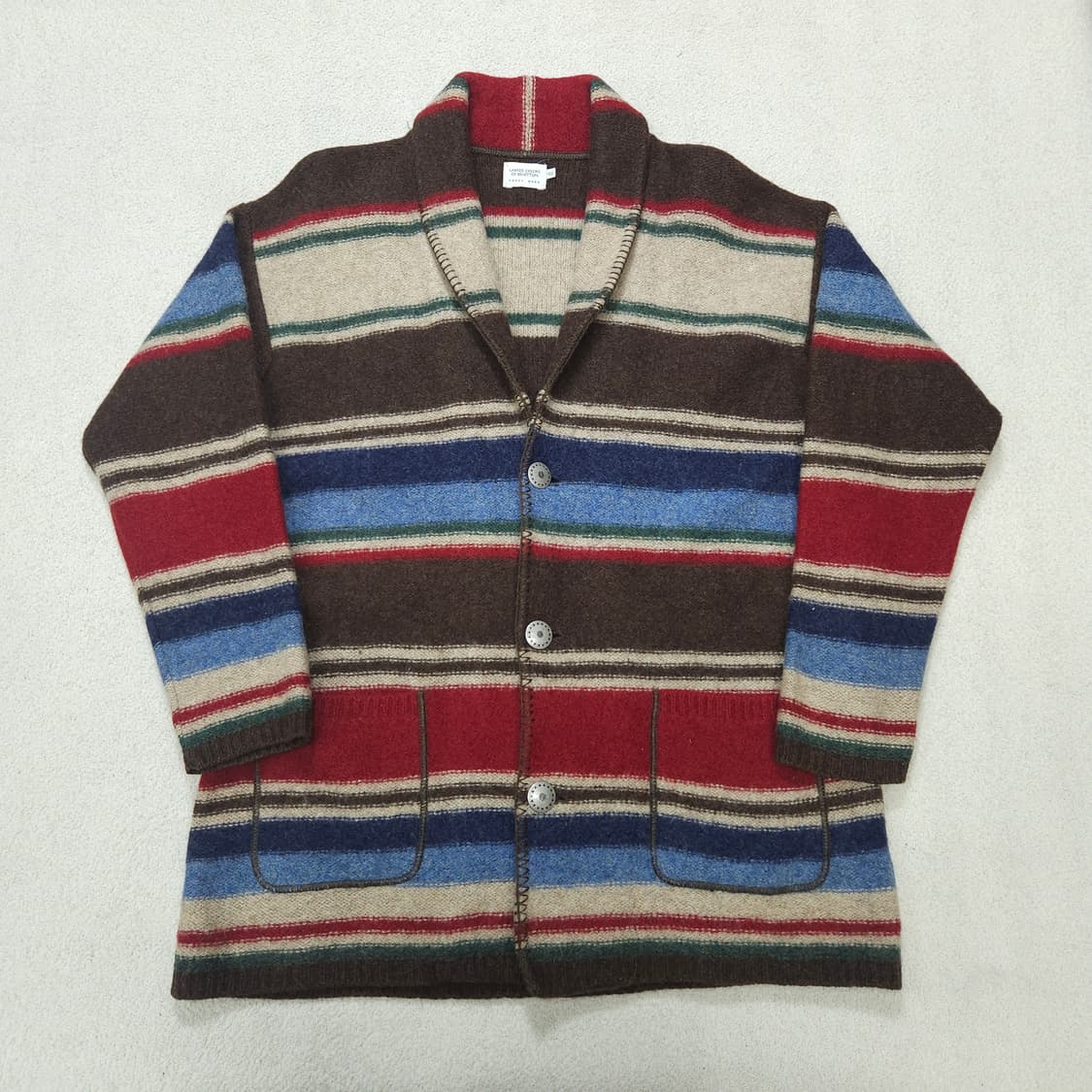 베네통 콘초 버튼 울 가디건 상품이미지1