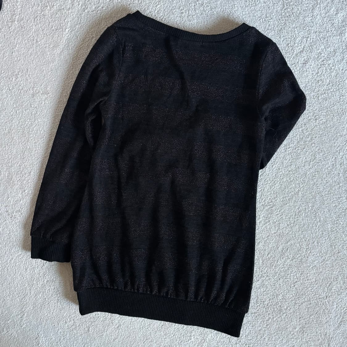 일본빈티지 y2k sorridere 스트라이프 블랙 니트 상품이미지6