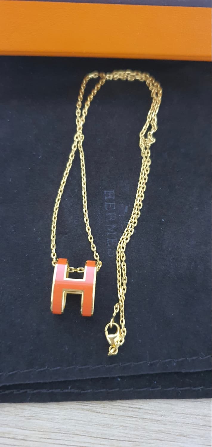 에르메스 팝아슈 목걸이 새상품급 정품(감정O) 상품이미지2