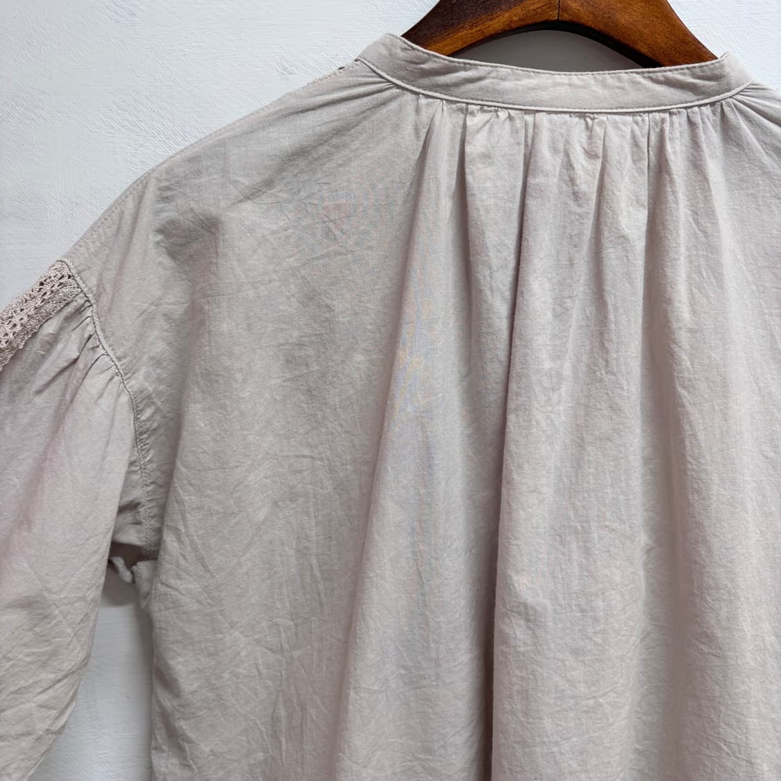 펀칭 자수 코튼 블라우스 JPN 상품이미지7