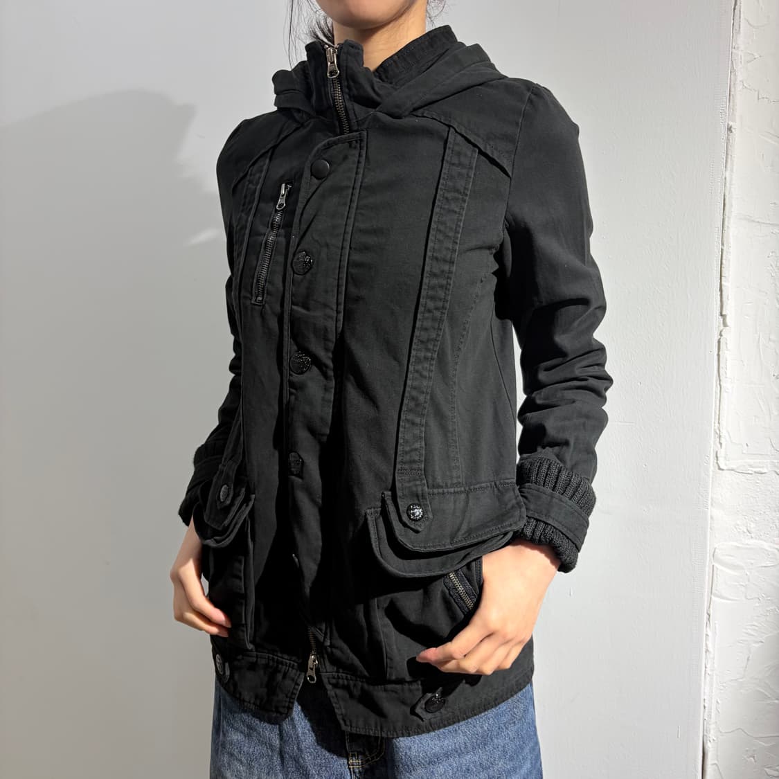 Maison Gilfy 블랙 그런지 펑크 자켓 상품이미지2