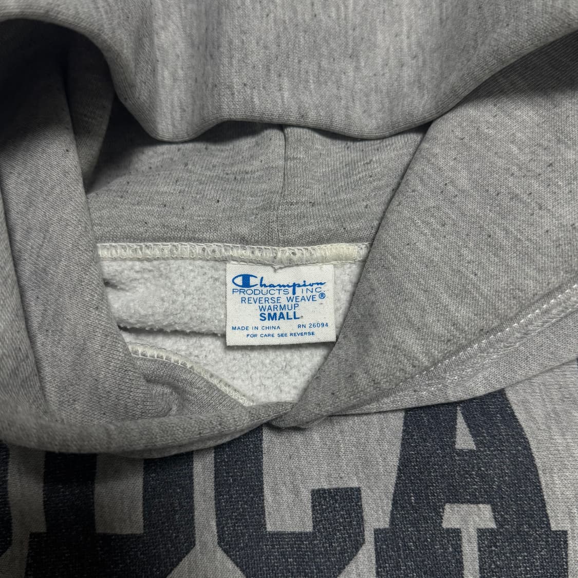 챔피온 리버스위브 재팬 블루택 그레이 스웻후드 상품이미지3