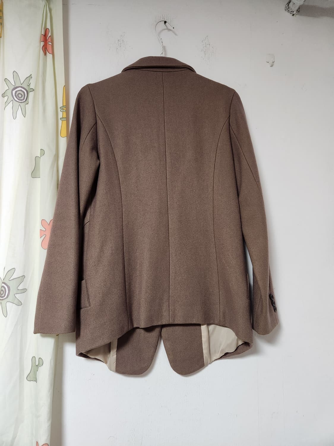 케주얼 브라운 모직 여성 자켓 90 상품이미지2