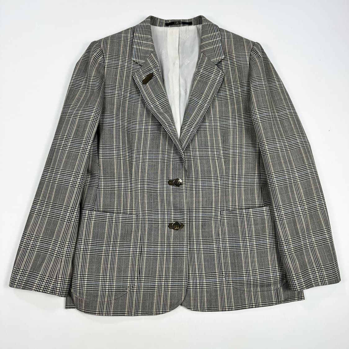 닥스 클래식 투버튼 체크 블레이저 자켓 (M 여성추천) 상품이미지2