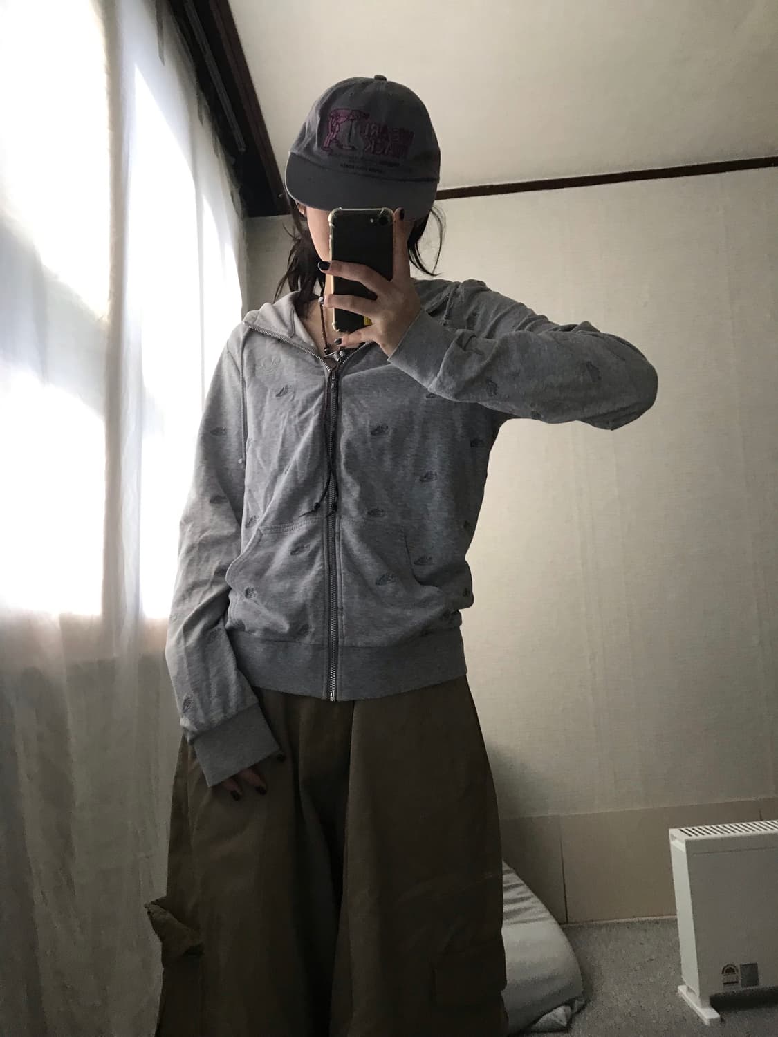 아디다스 그레이 파이어버드 슈퍼스타 후드집업 상품이미지5