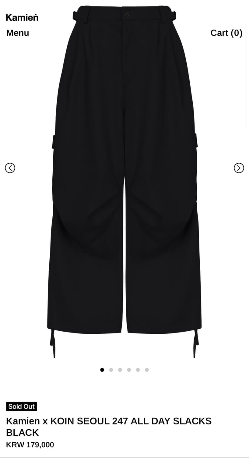 카미엔 코인서울 올데이 슬랙스 2사이즈 상품이미지1