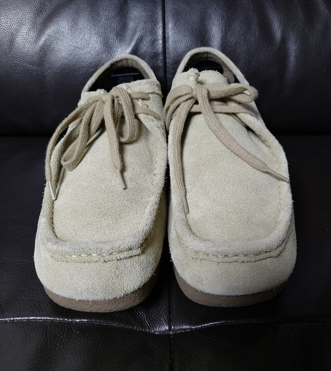 GU 리얼 레더 모카신 슈즈 베이지 (260mm)

 상품이미지5