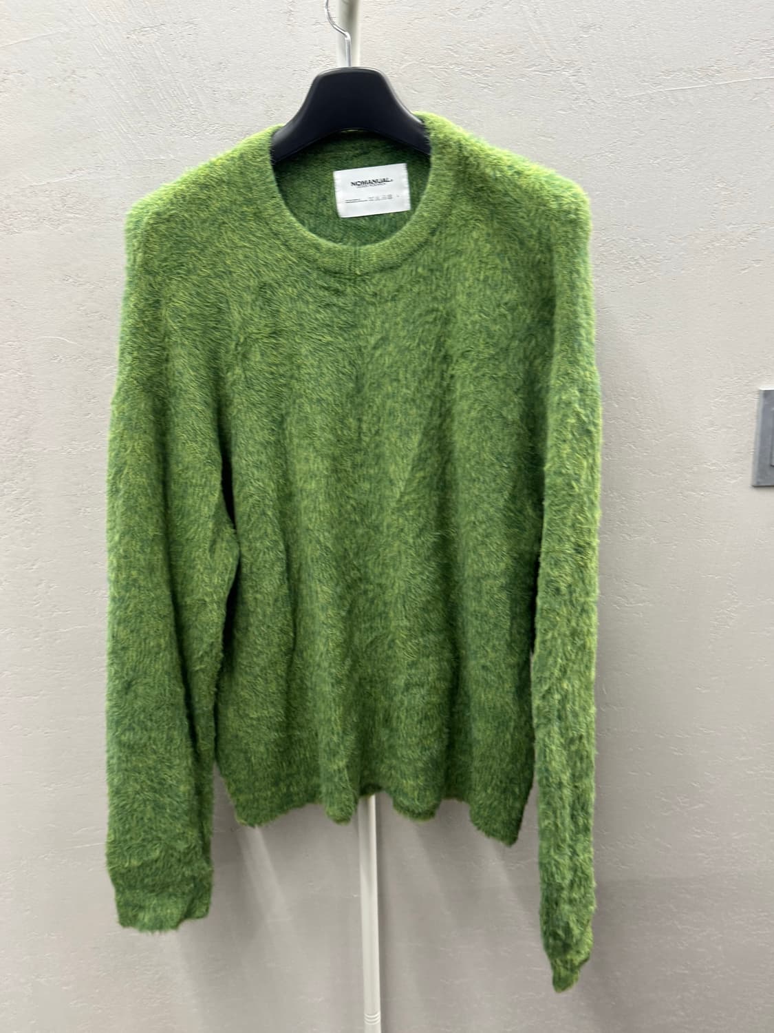 노매뉴얼 그린 헤어리 스웨터 L 상품이미지2