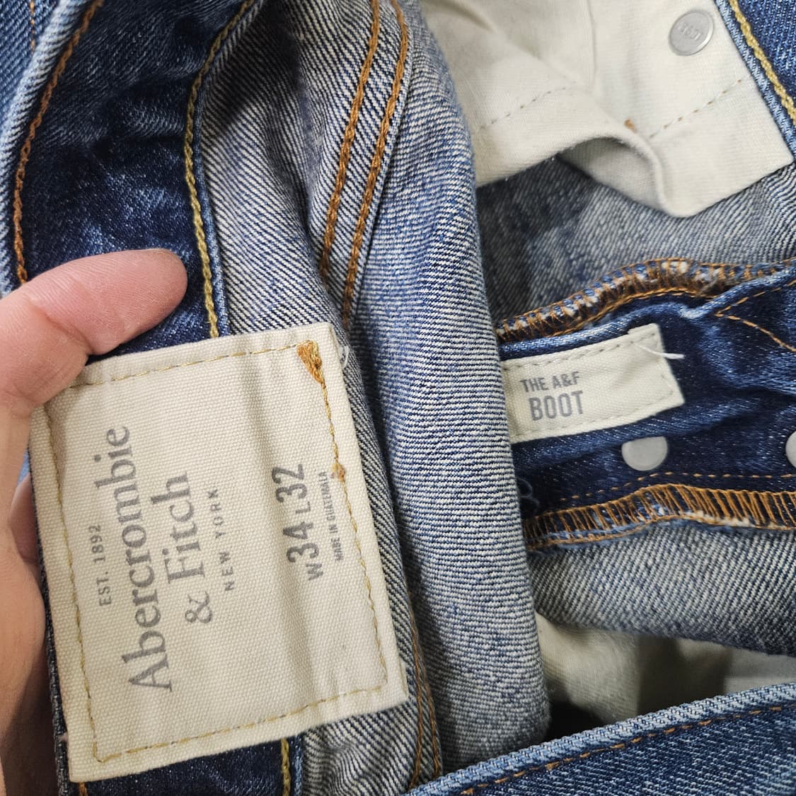 아베크롬비 부츠컷 데님 34 32 상품이미지6