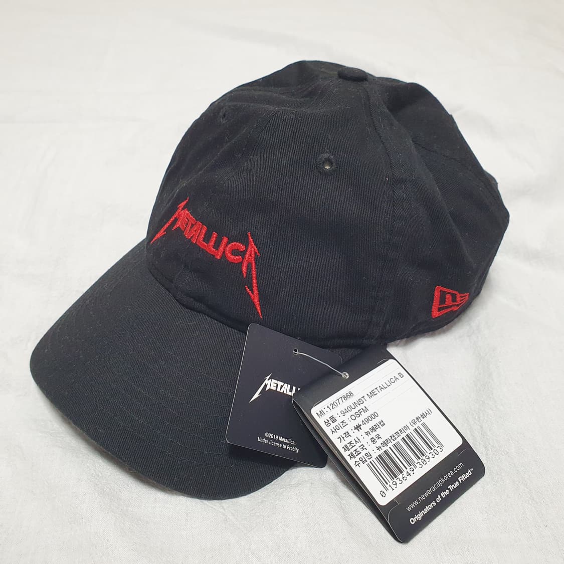 뉴에라 x 메탈리카 볼캡 블랙 모자 940 상품이미지1