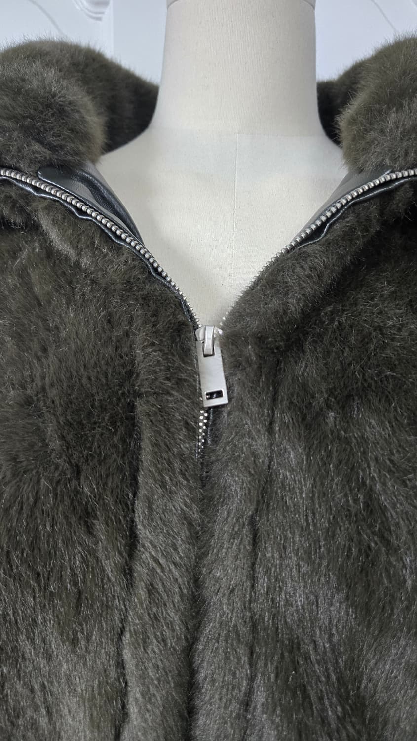 망고 에코퍼 롱코트 상품이미지3