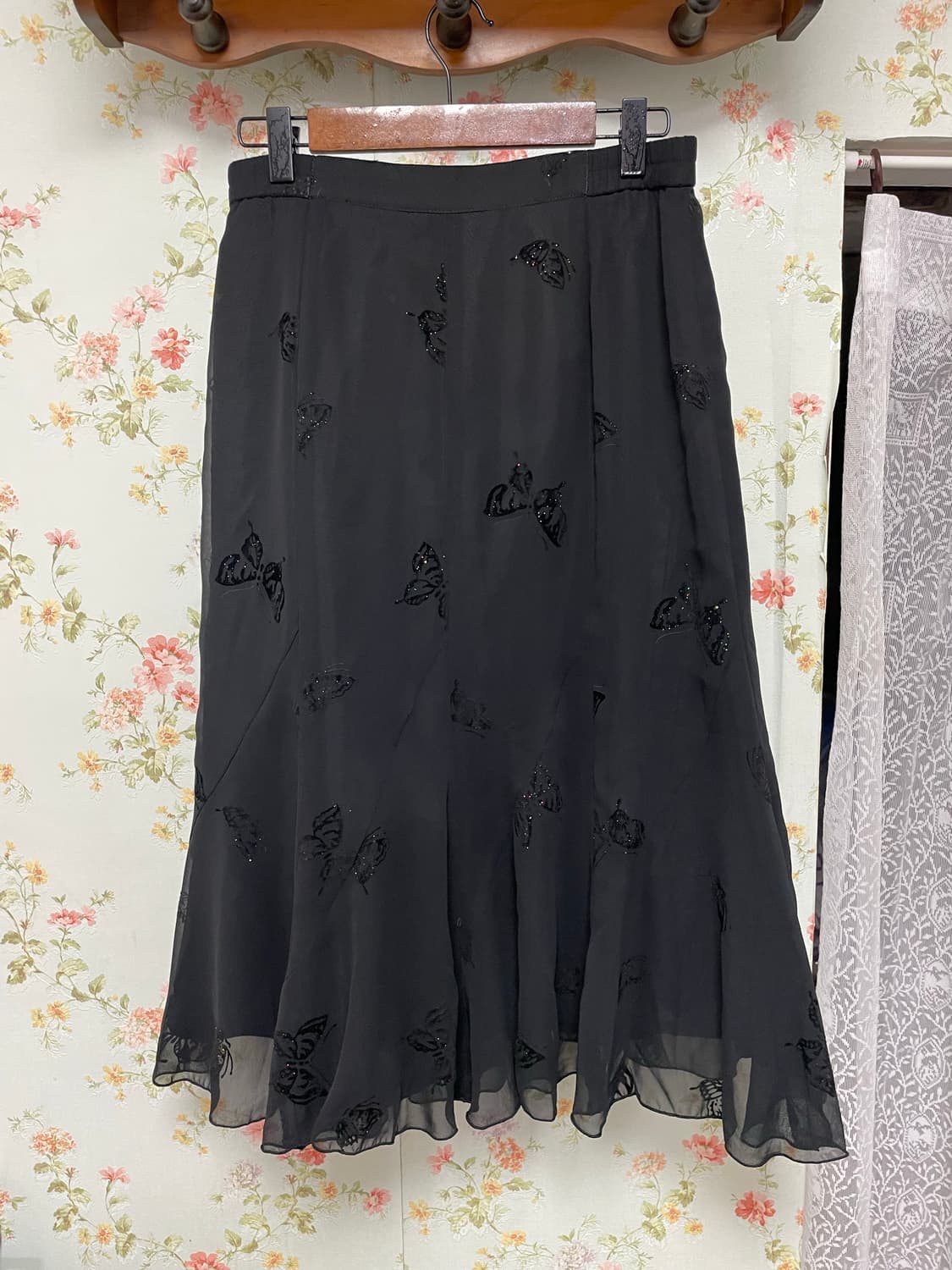 버터플라이 쉬폰 스커트 상품이미지1