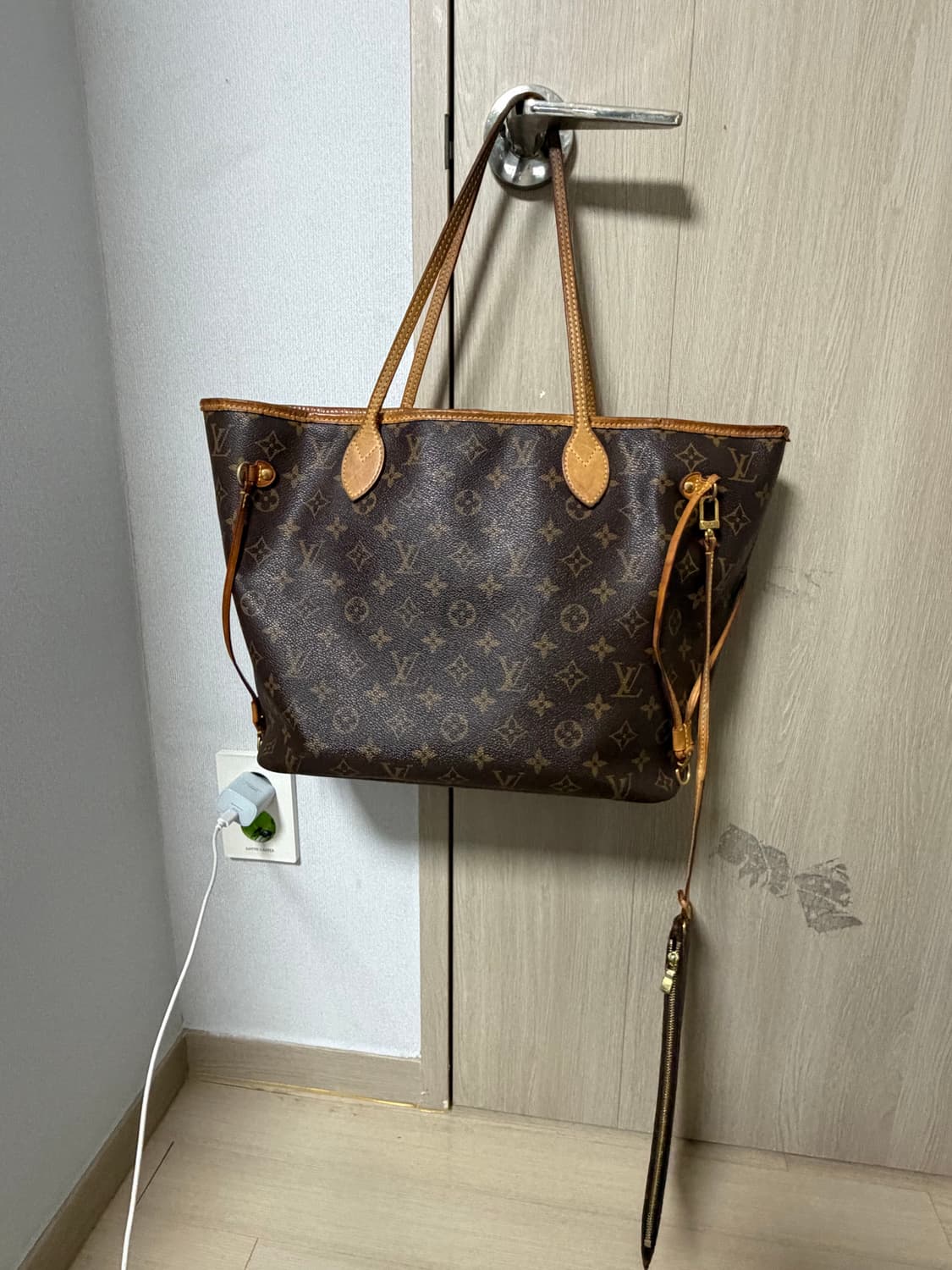 루이비통 모노그램 가방 네버풀MM 세트 정품 상품이미지8