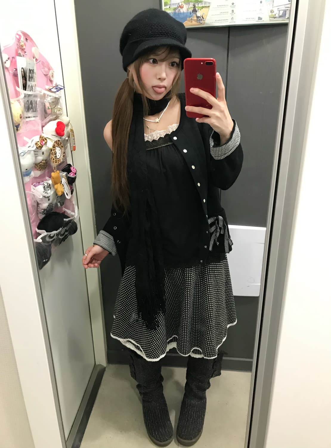 데일리 블랙 모리걸 리본 도트 코디세트 상품이미지3