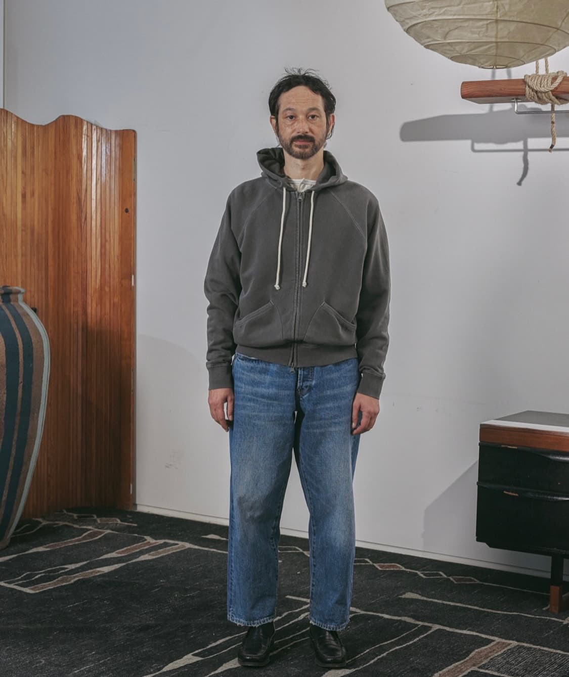 [4]비헤비어 풀집업 후드집업 파카 앤트러사이트 상품이미지2