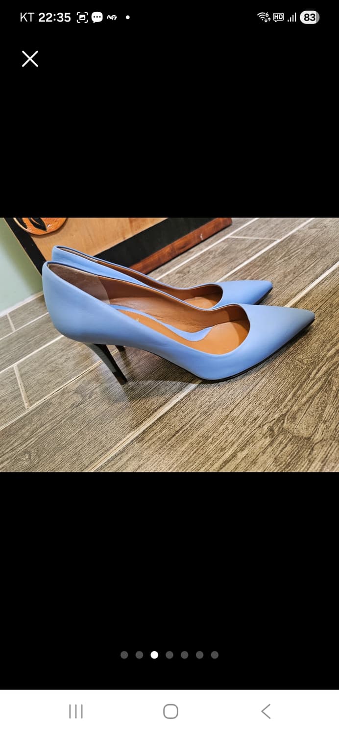 펜디 하늘색 펌프스 힐 상품이미지2