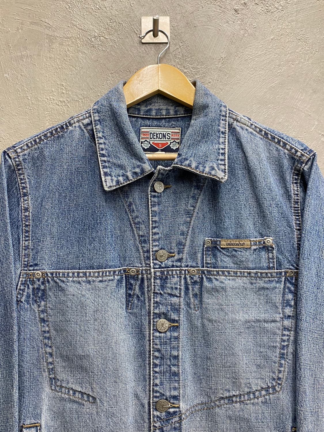[M] 90s DEKON'S 데콘 빈티지 데님 트러커 자켓 상품이미지2