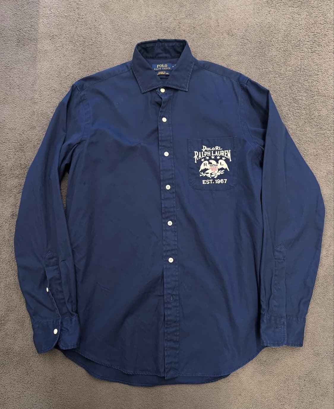 폴로 엠브로이드로고 페더웨이트 코튼 셔츠 상품이미지1