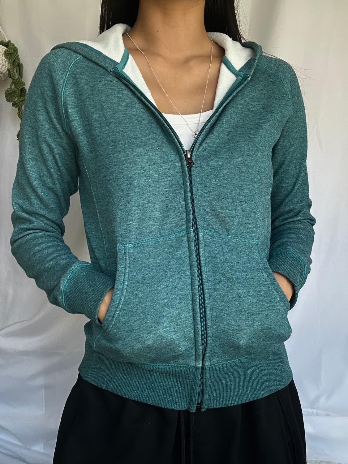 빈티지 기모 후드집업 상품이미지1