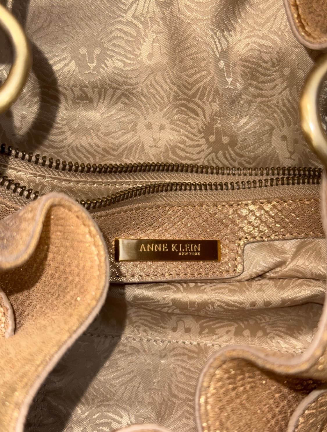 Anne Klein 앤클라인 골드 파이톤 체인 숄더백 갸루 y2k 상품이미지5