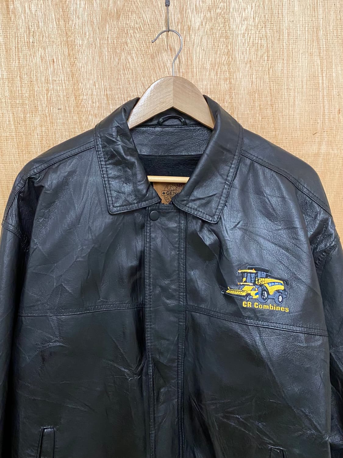 빈티지 레더 핀터레스트 봄버 자켓 상품이미지4