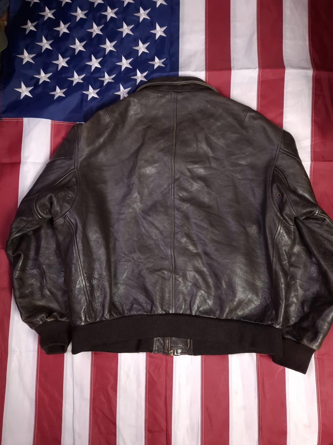 80's REDSKINS 리얼레더 항공자켓 상품이미지9