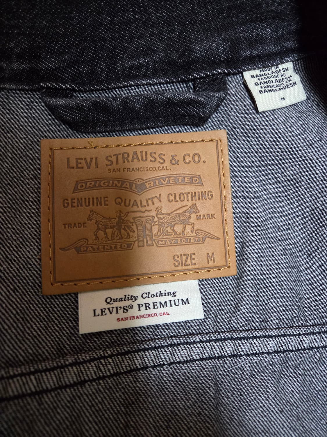 리바이스 타입 1트러커 자켓(블랙) 상품이미지3