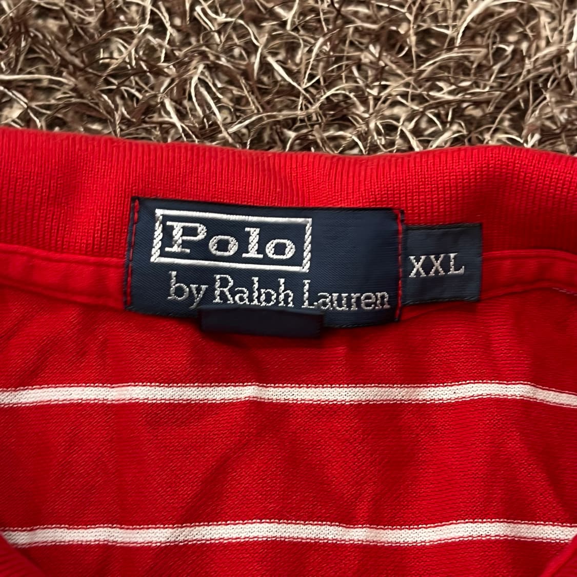 XXL 폴로 랄프로렌 스트라이프 포니 PK 카라 반팔 티셔츠 상품이미지3