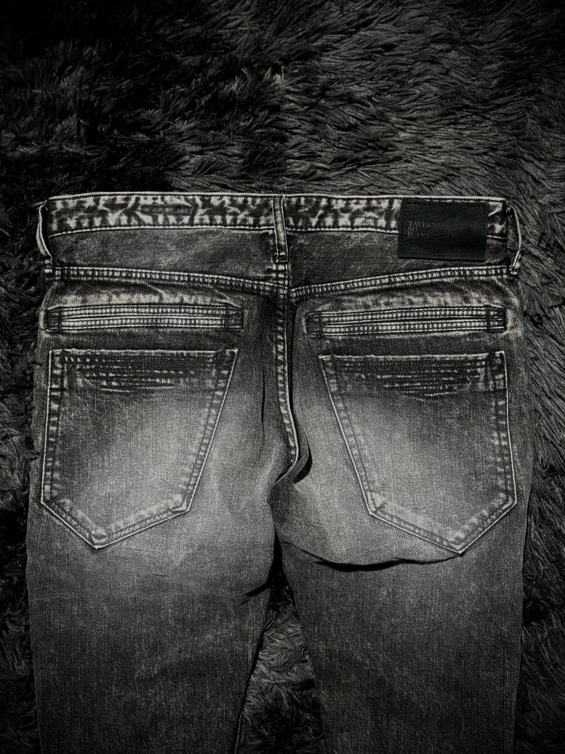 TAVERNITI JEANS 데미지 그레이 데님 스키니팬츠 상품이미지8
