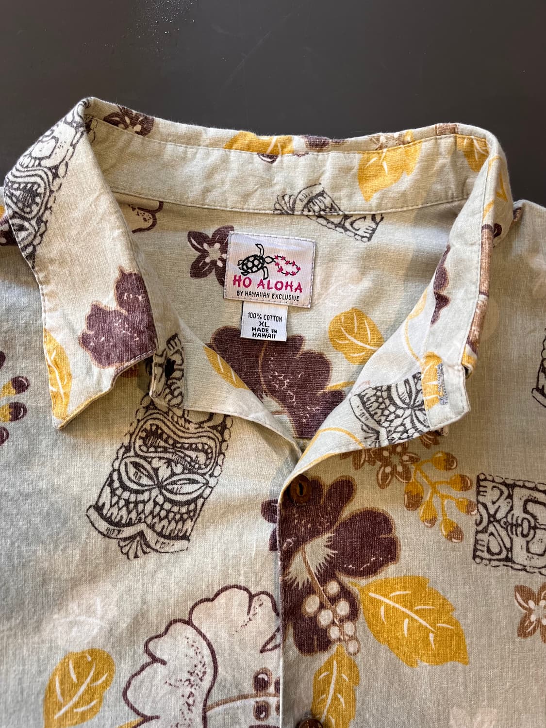 HO ALOHA 하와이안 알로하 패턴 셔츠 (미국) 상품이미지4