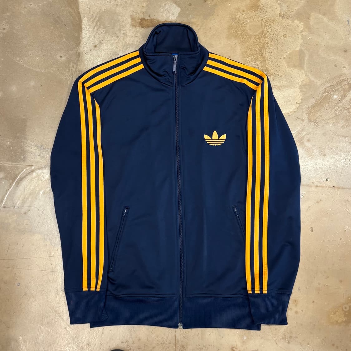 100 아디다스 파이어버드 네이비 오렌지라인 트랙탑 상품이미지2