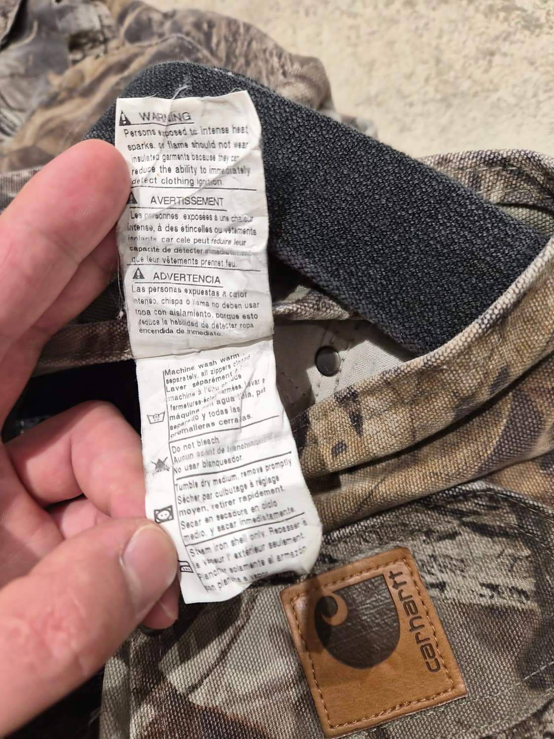 Carhartt 칼하트 카모 오버롤(멜빵바지) 상품이미지7
