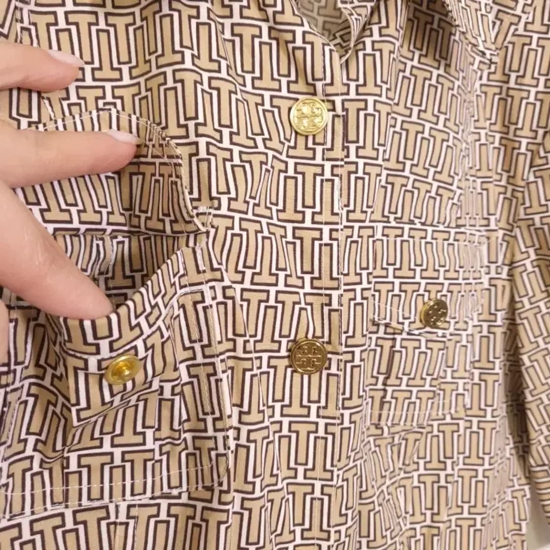 [정품] 토리버치 클래식 모노그램 셔츠 원피스 55반 상품이미지6