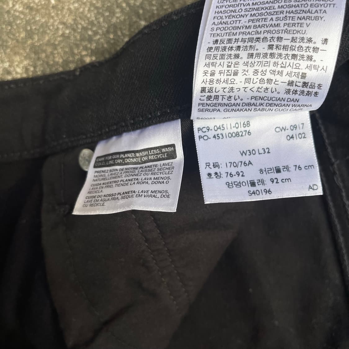 리바이스 511 슬림핏 블랙진 상품이미지6