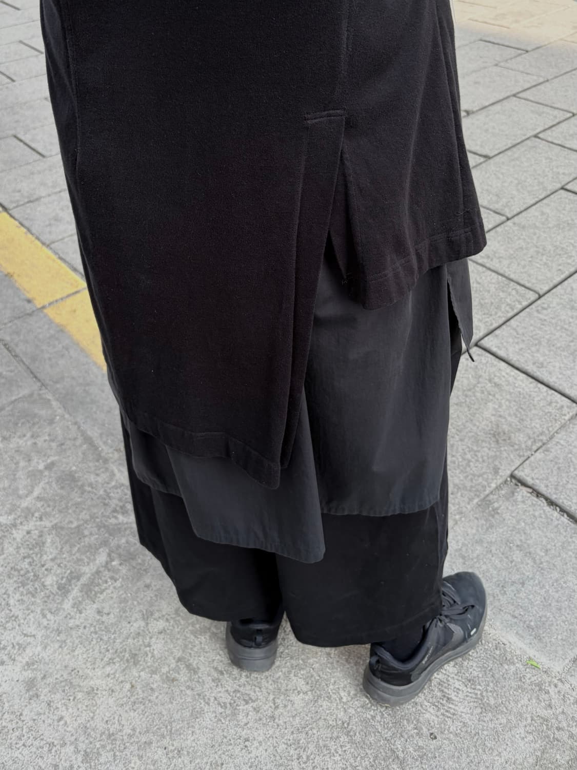 요지야마모토 비대칭 코트 상품이미지9