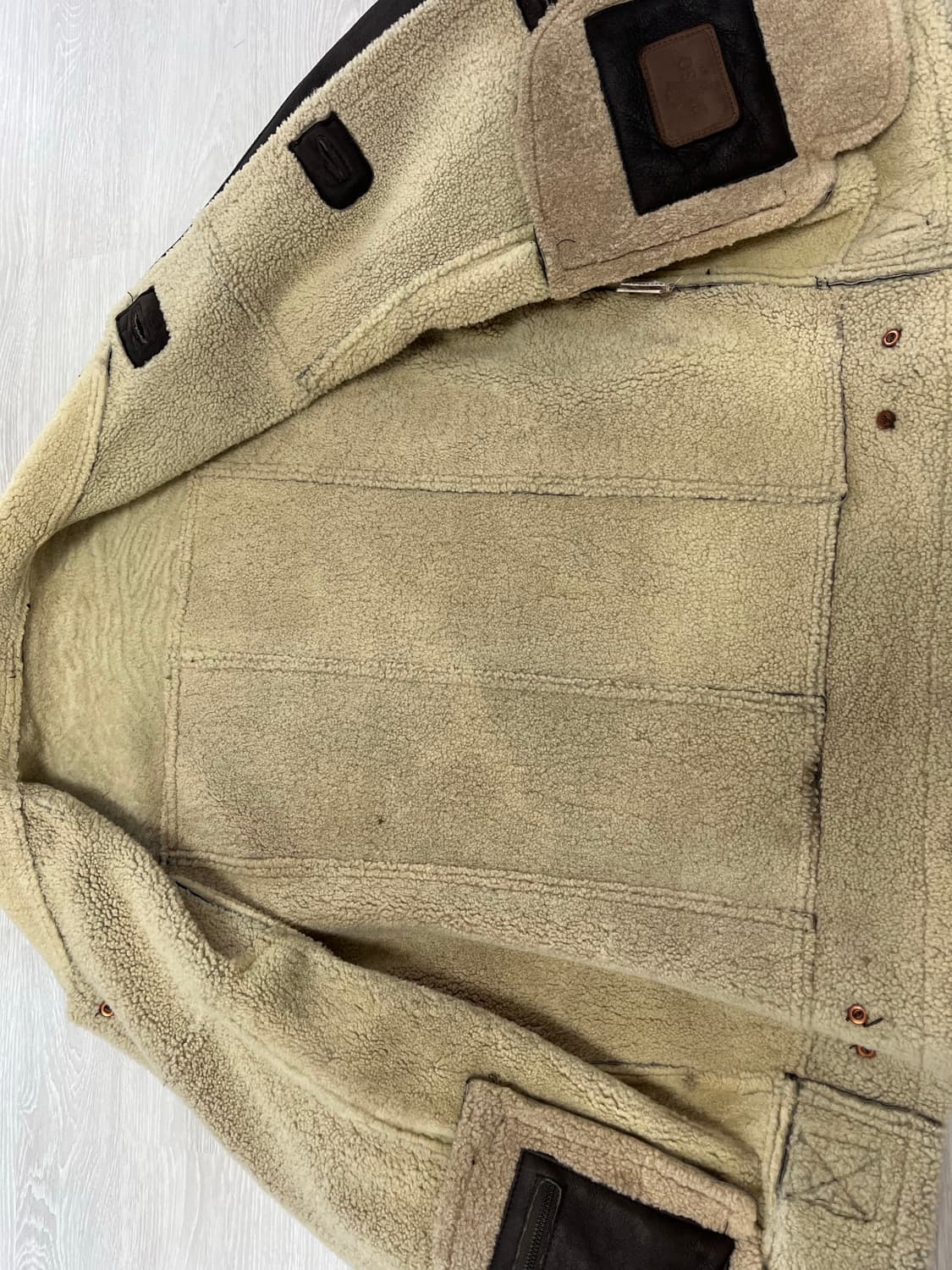 바쏘 양가죽 빈티지 무스탕 105 상품이미지7