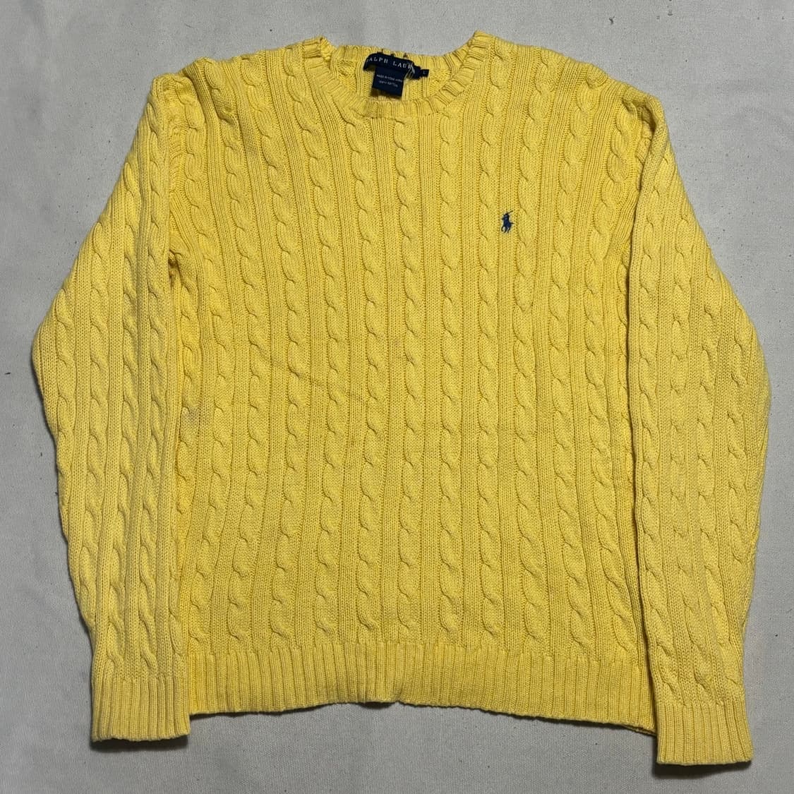 L 폴로랄프로렌 여성 옐로우 케이블 니트 상품이미지2